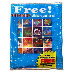 Vintage Highlights for Children Shimmer Stickers 80s 90s Unopened Holographic